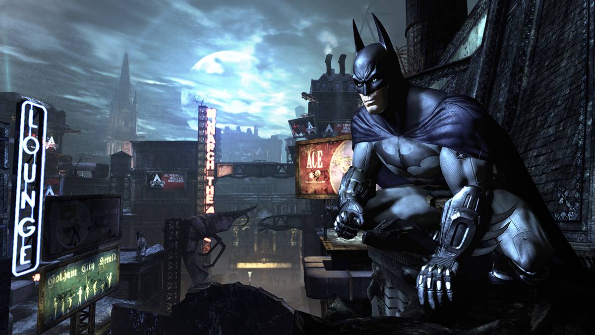 Illustrated art from the game, Batman: Arkham City.