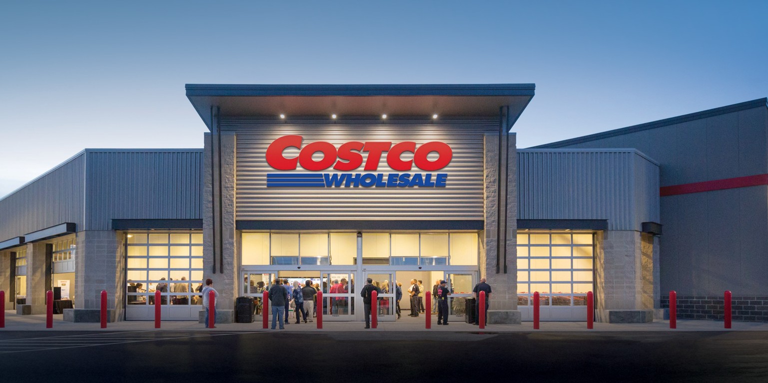 The front of a Costco store