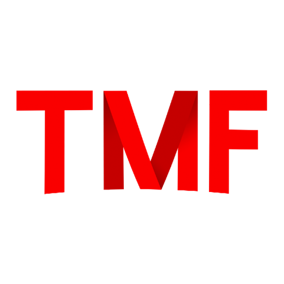 A mashup of the logs of The Motley Fool and Netflix featuring the letters TMF