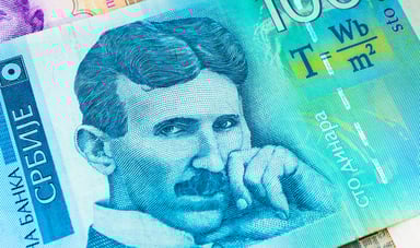Getty Nikola Tesla on Serbian Money