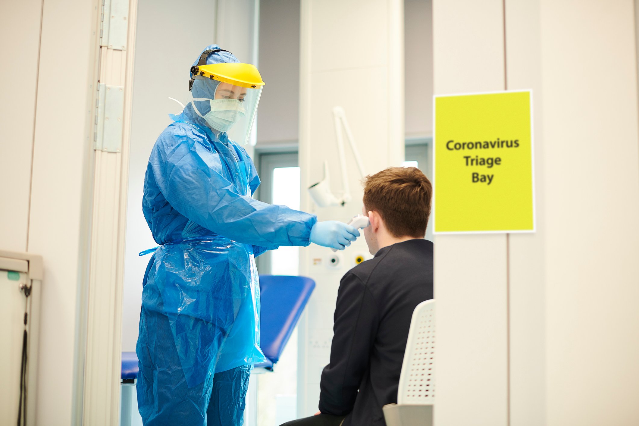 Coronavirus triage bay