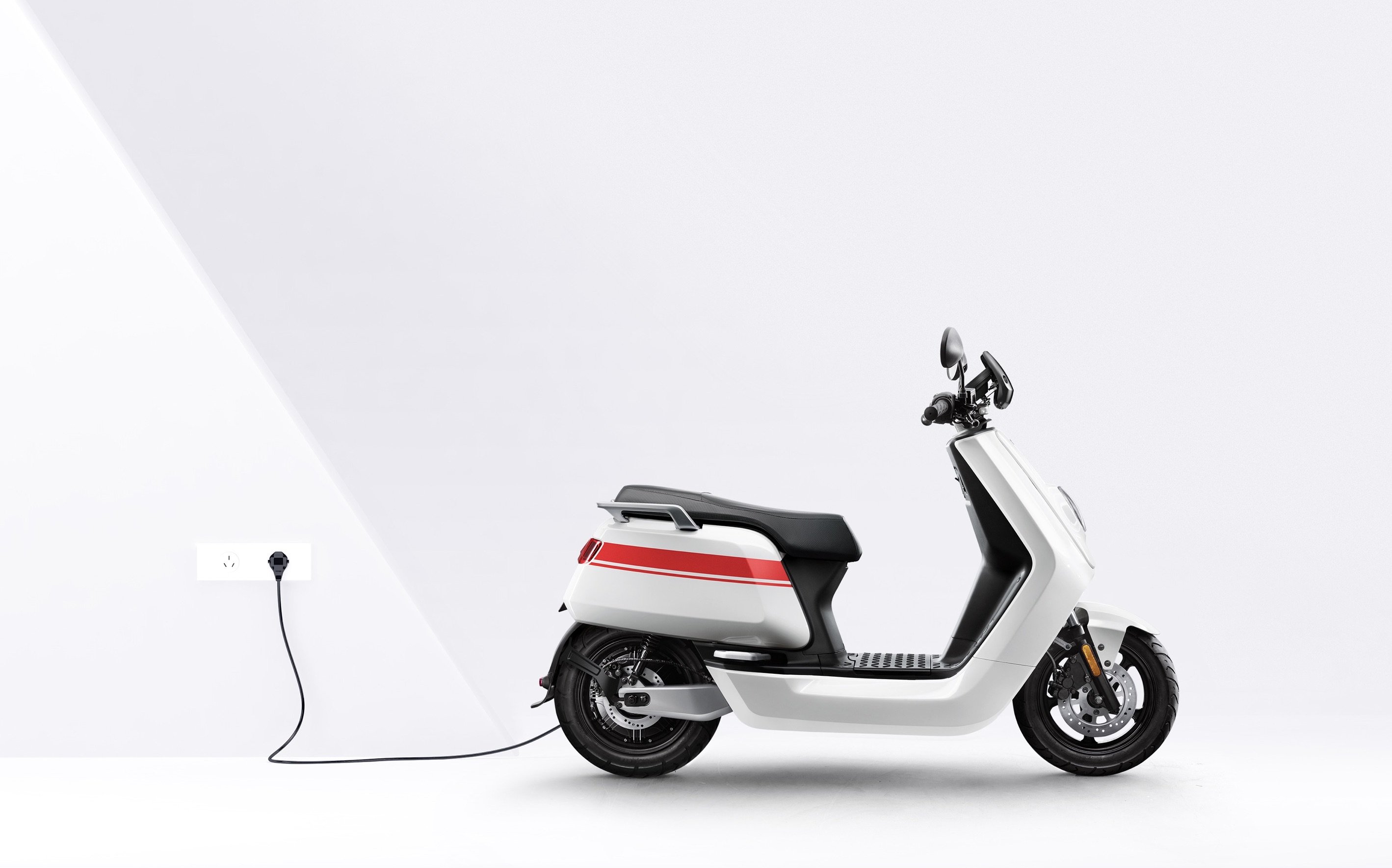 An Niu Technologies battery-electric scooter. 