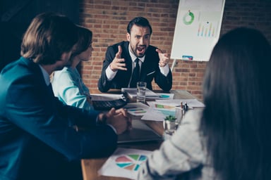 angry board room meeting