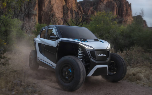 The Nikola NZT, a fully electric off-highway vehicle.