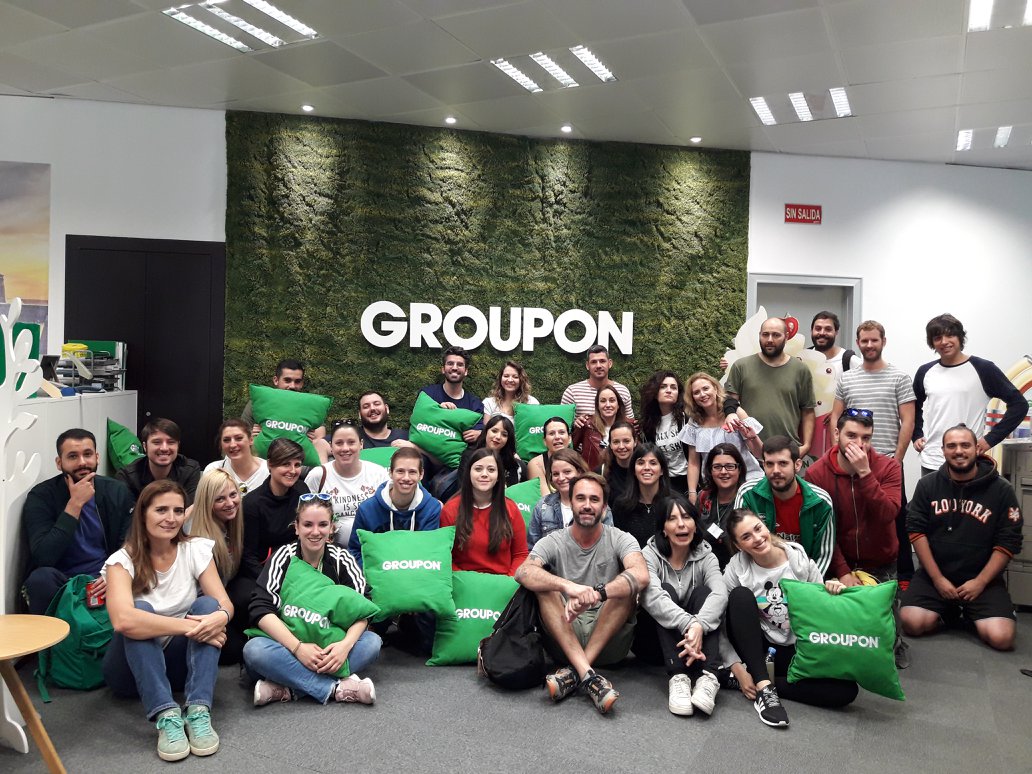 Groupon employee group photo