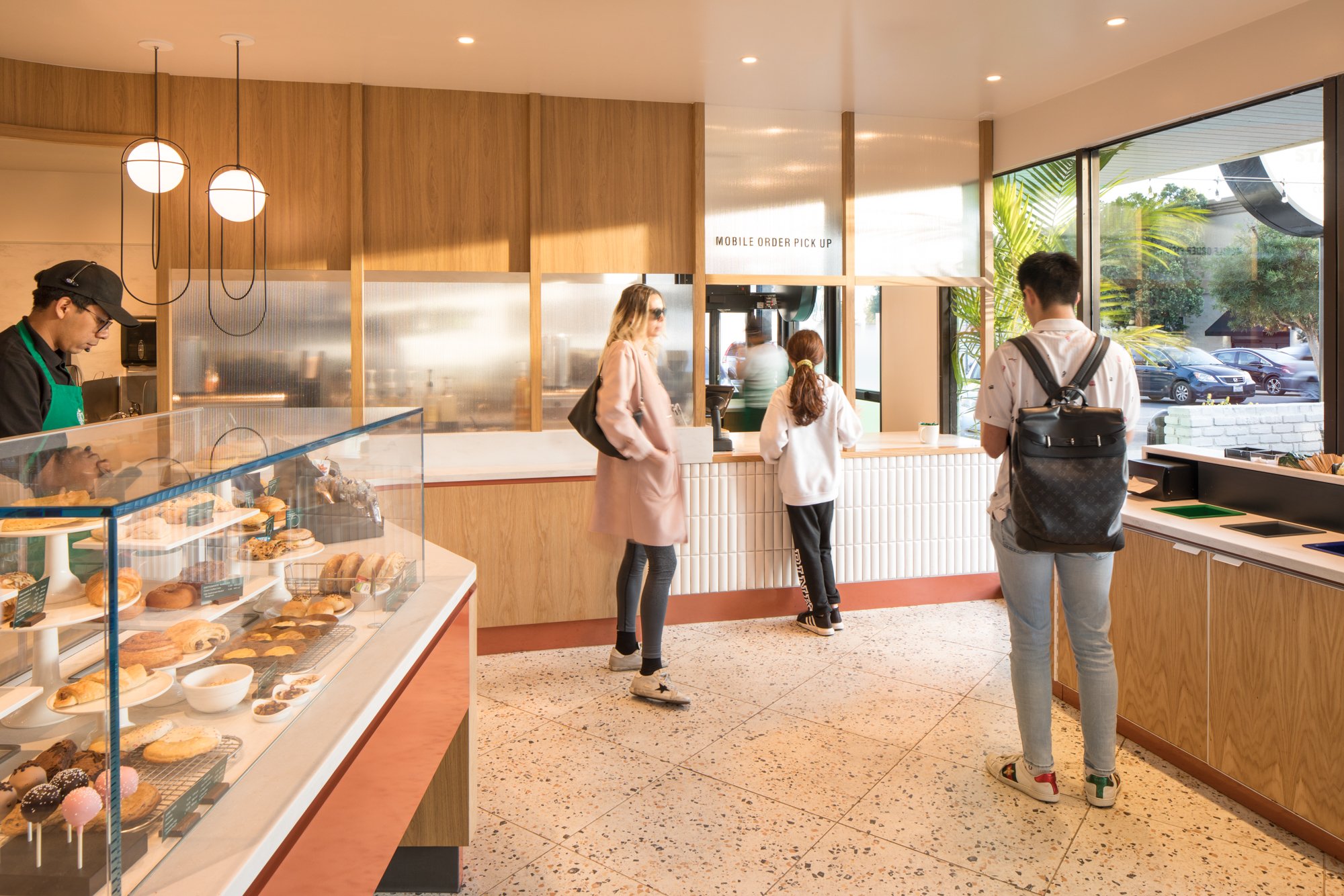 Starbucks store interior.