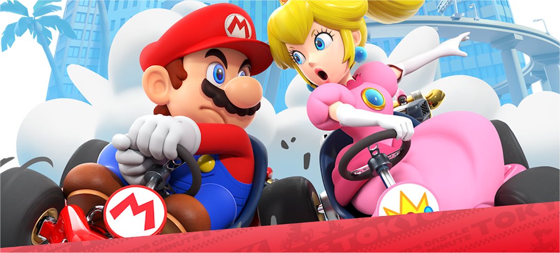 Promotional art for Mario Kart Tour.