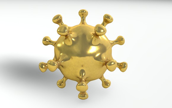 Gold model of coronavirus