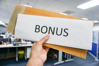 Hand with Bonus Envelope
