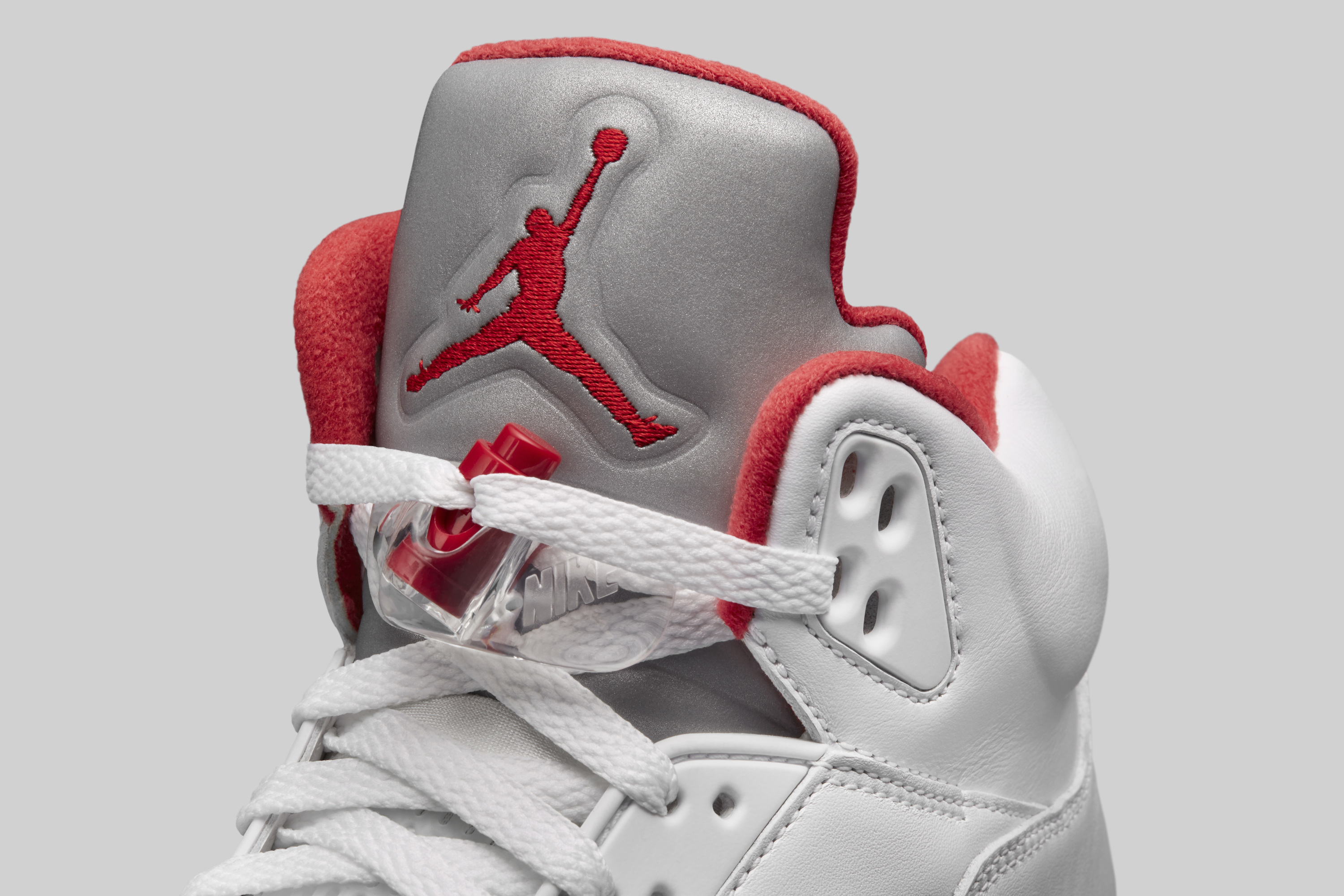 Air Jordan sneaker with the Jumpman logo on the tongue.