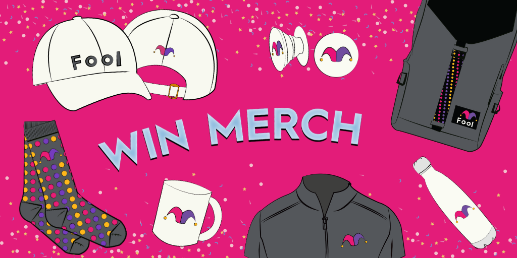 Motley Fool merchandise store giveaway