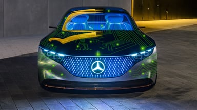 NVIDIA mercedes benz self-driving car