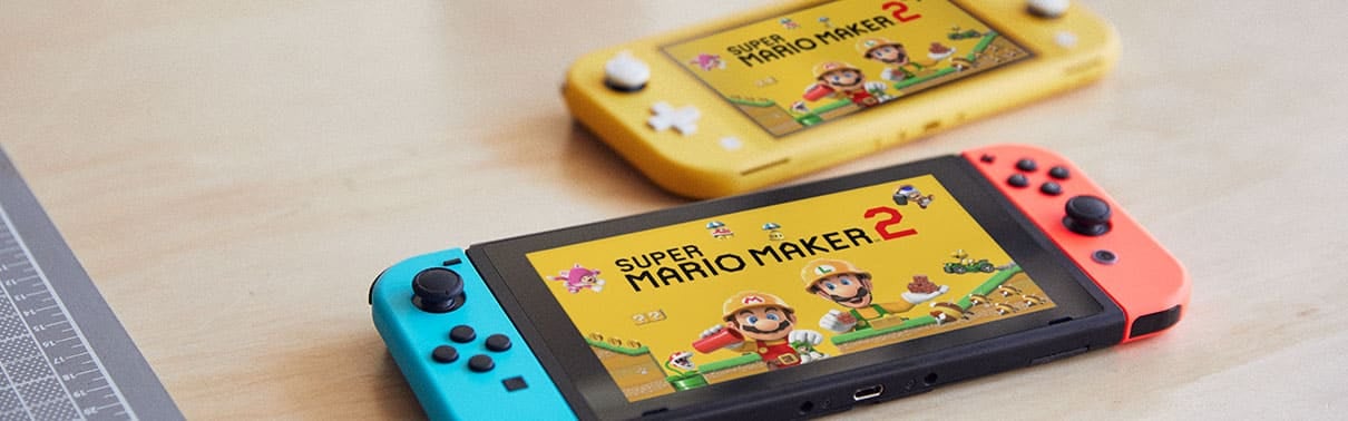 Super Mario Maker 2 on the Nintendo Switch.