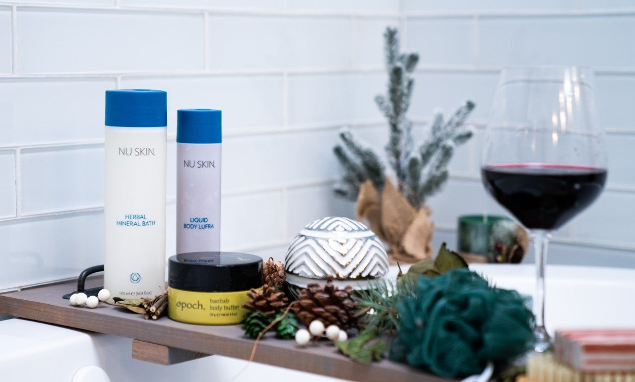 Nu Skin bath display