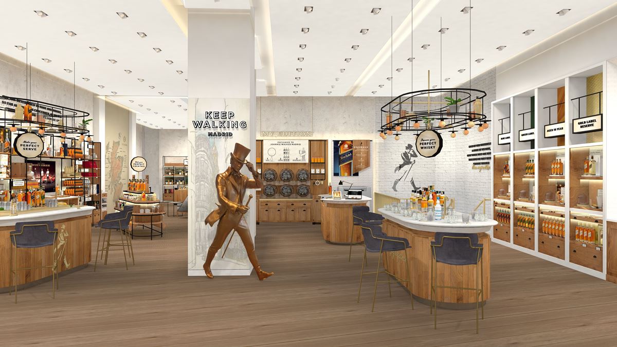 Johnnie Walker Scotch whisky retail store