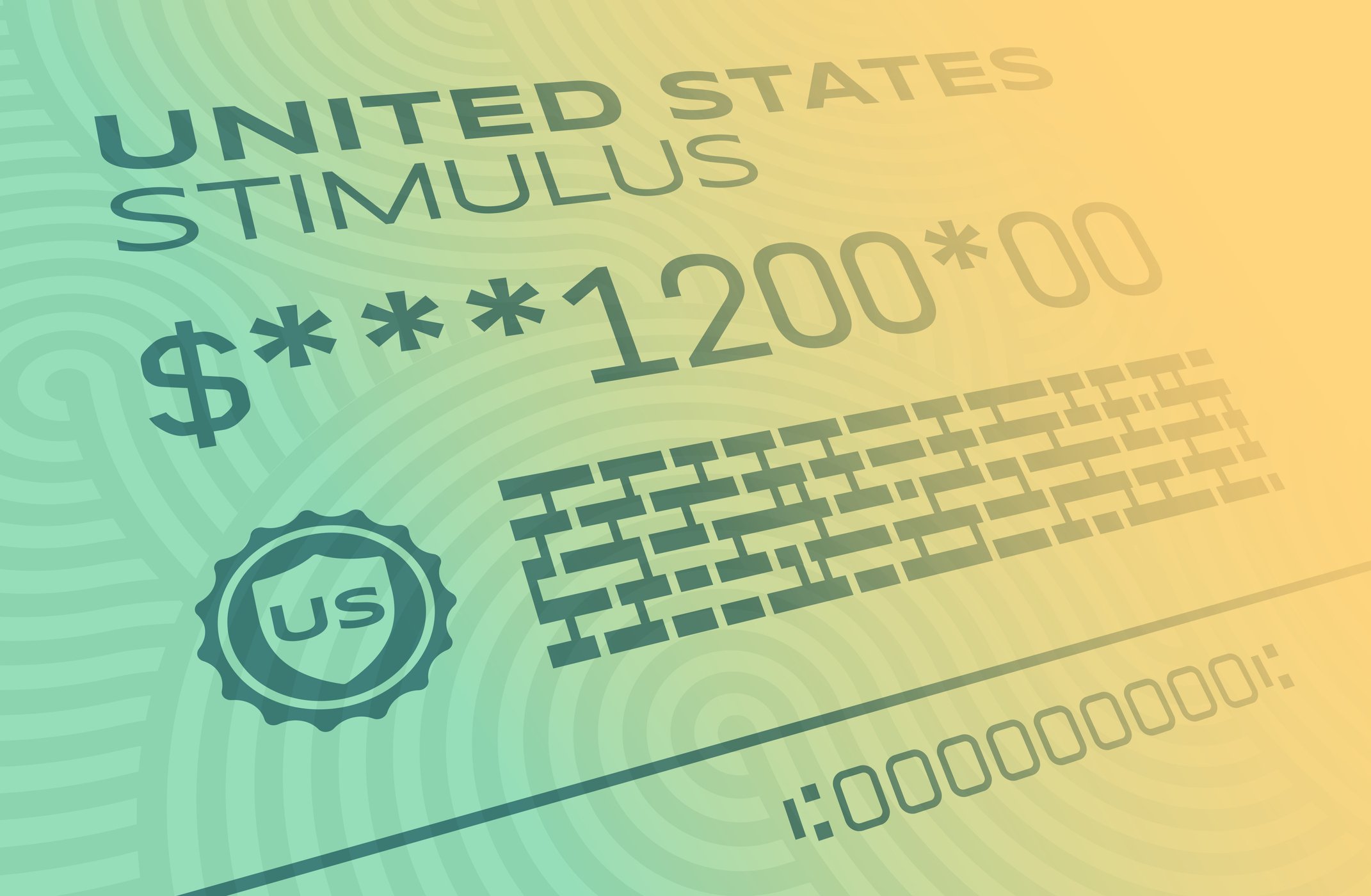 Stimulus check for $1,200.