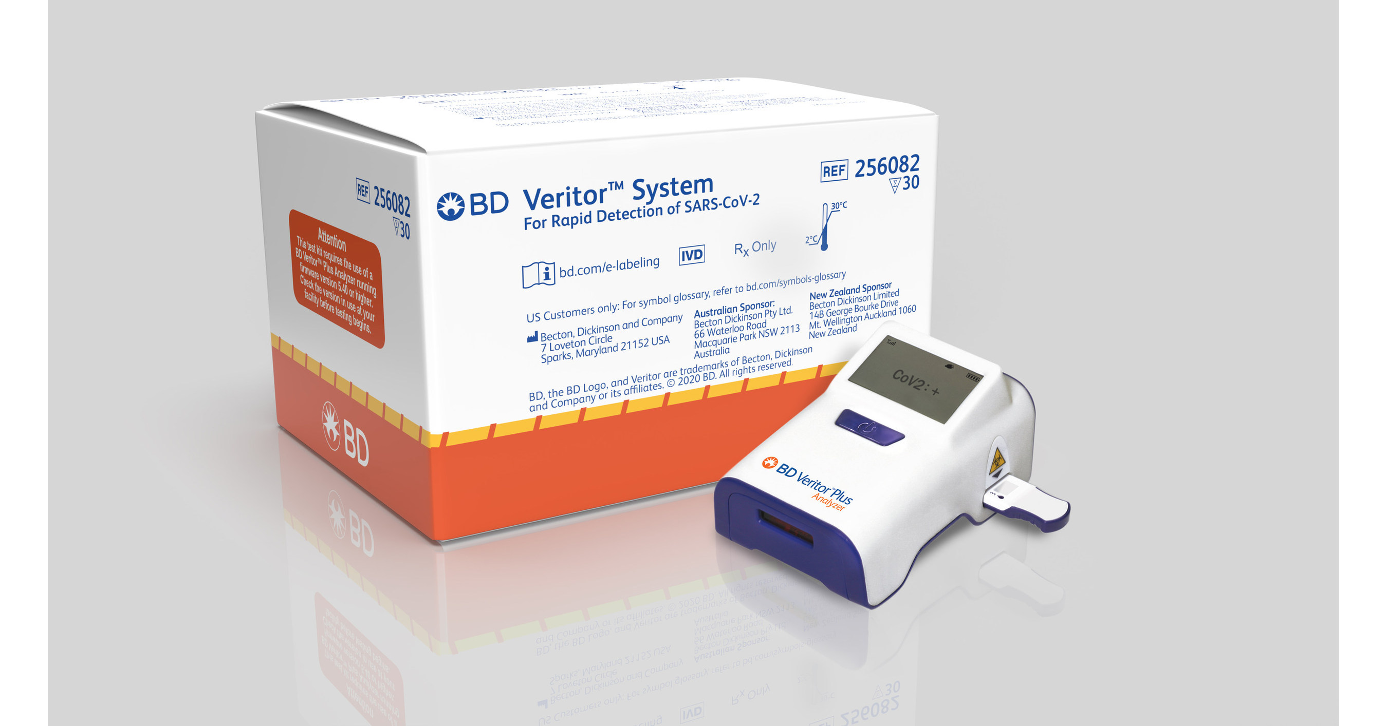 Becton Dickinson rapid coronavirus testing kit.