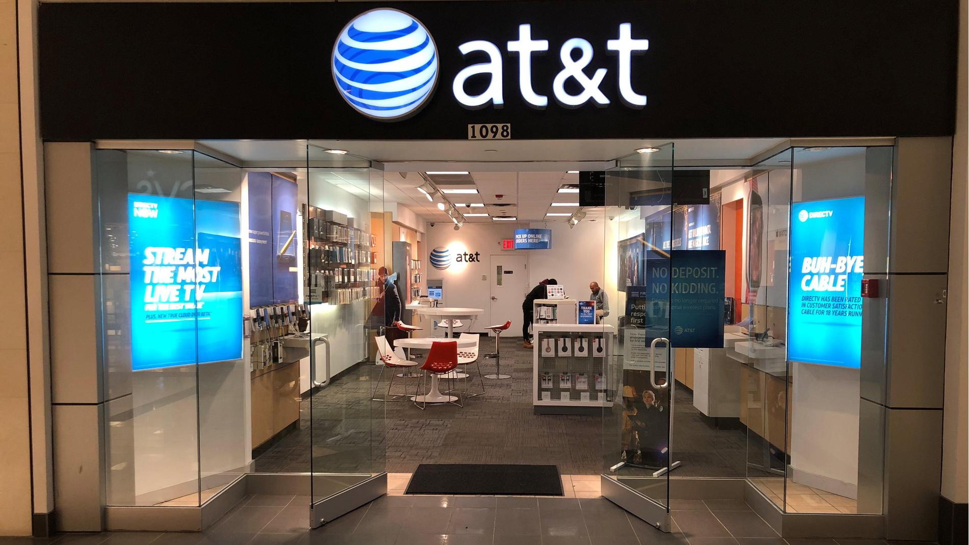 An AT&T store on Long Island.