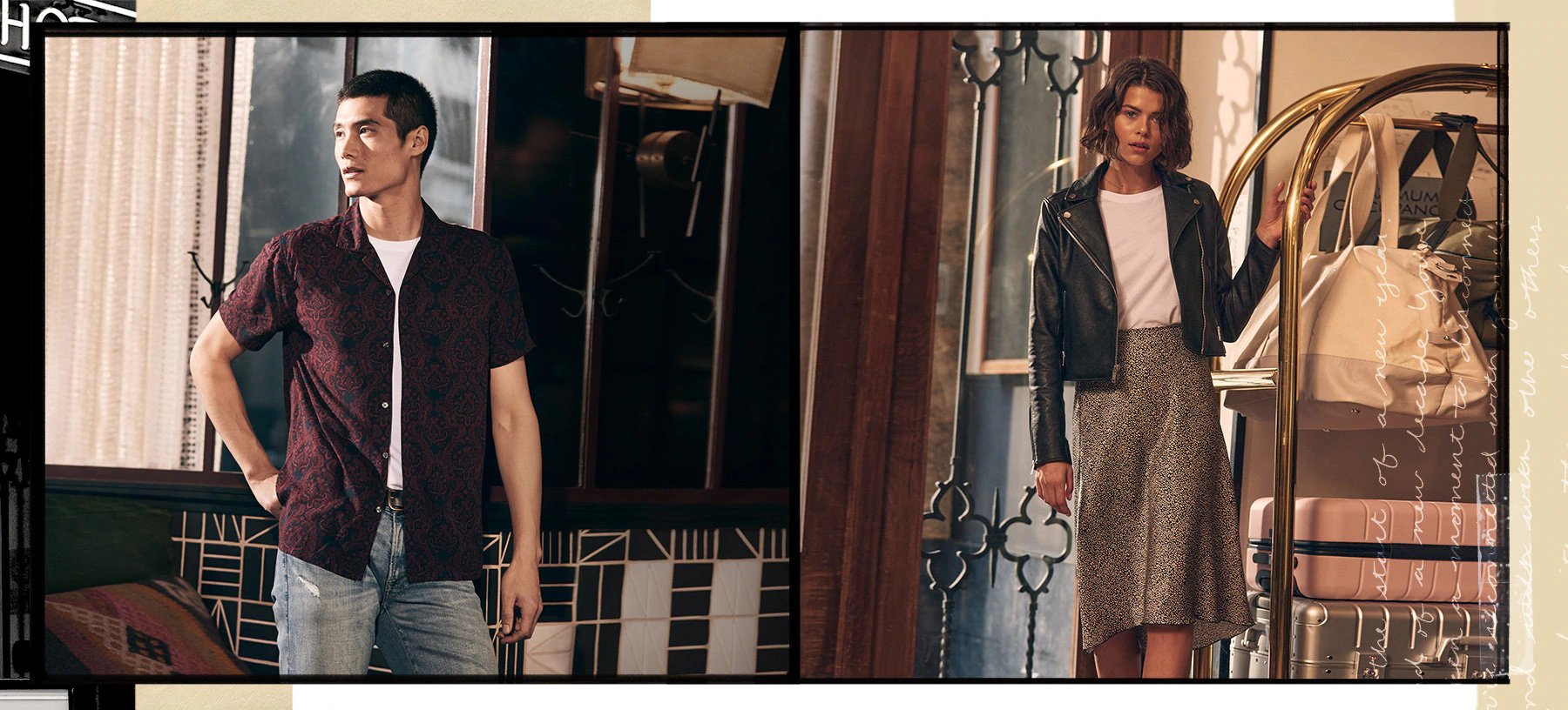 An Abercrombie & Fitch ad campaign.