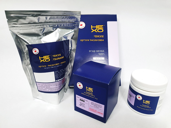 HEXO products for the Israel market.