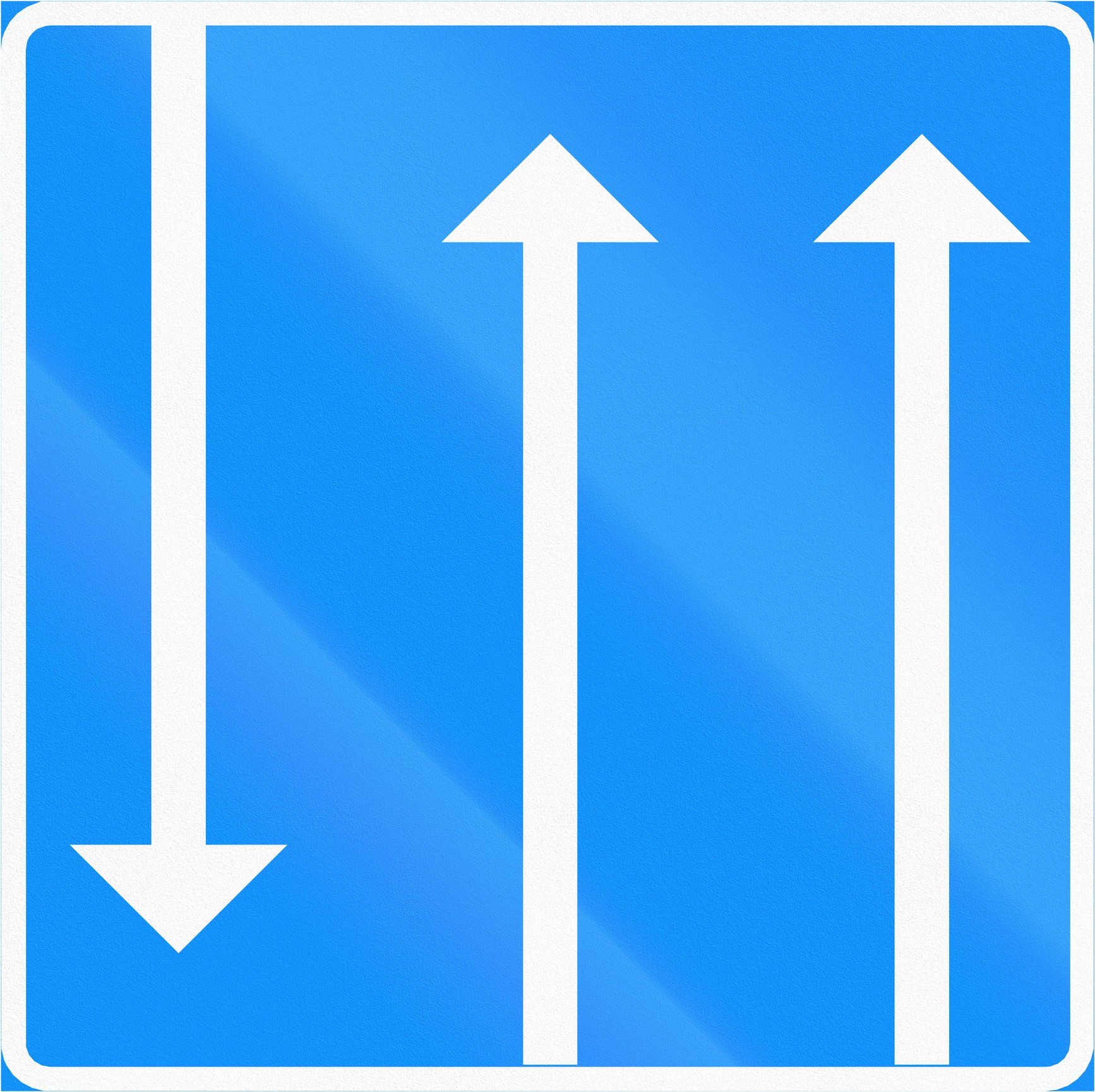 2 arrows going up and 1 arrow going down