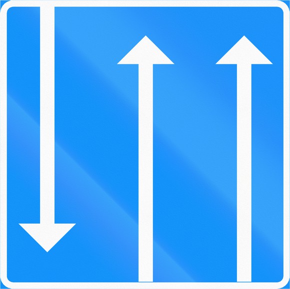 2 arrows going up and 1 arrow going down