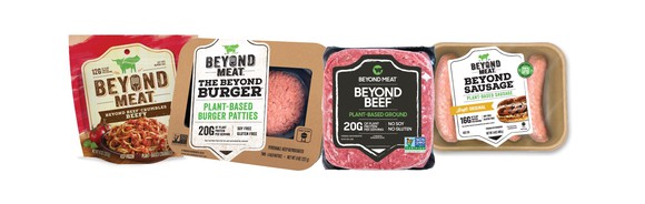 A selection of Beyond Meat products