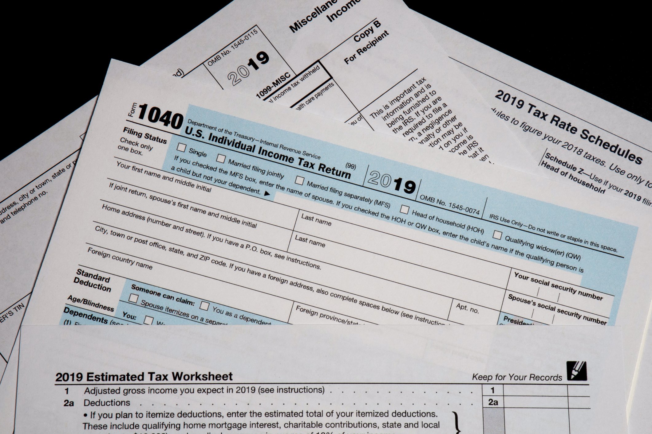 2019 Tax Form 1040