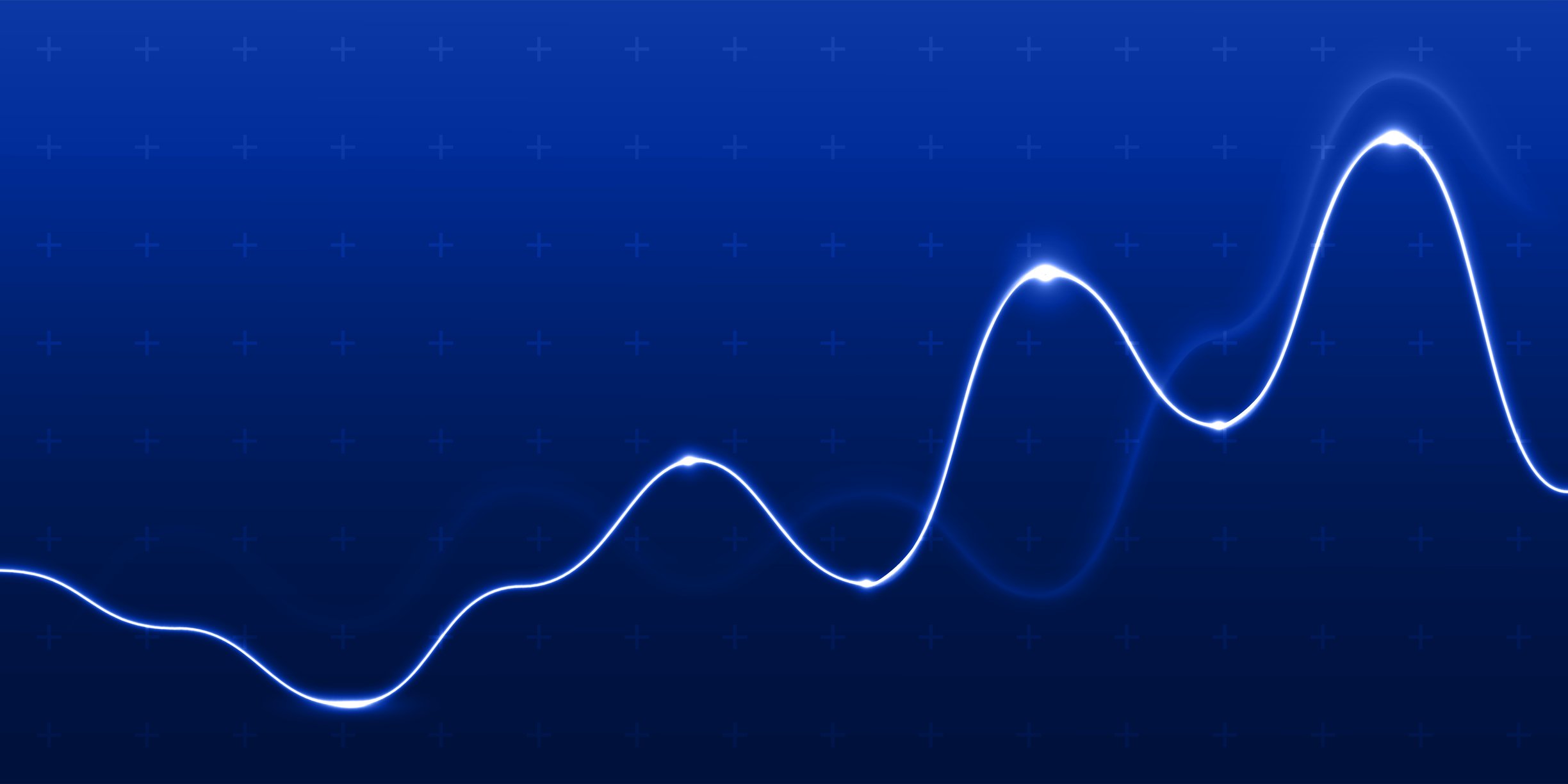 A white line graph on a dark blue background.