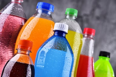 Bottled soft drinks