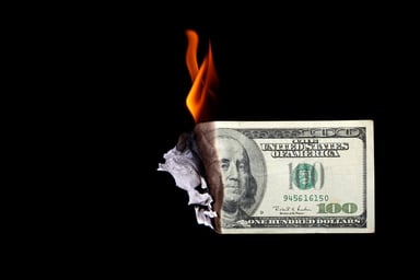 burning money