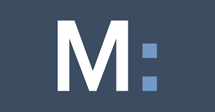 The Marcus logo - a capital letter M followed by a colon