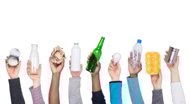 Cans, jars, containers, bottles