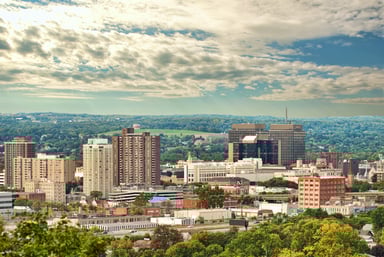 Syracuse Skyline in Spring