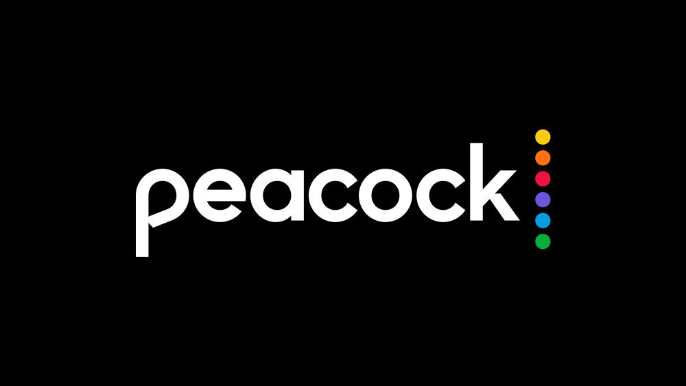 The logo for the Peacock streaming service.