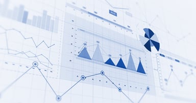 Digital business charts.