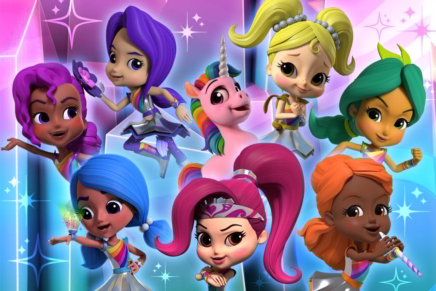 Genius Brands' Rainbow Rangers characters. 