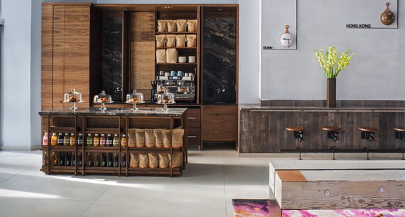 A Hyatt lounge in New York.