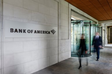 A Bank of America office in London