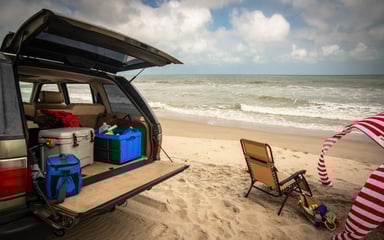 Tailgaiting at the Beach With Drink Coolers