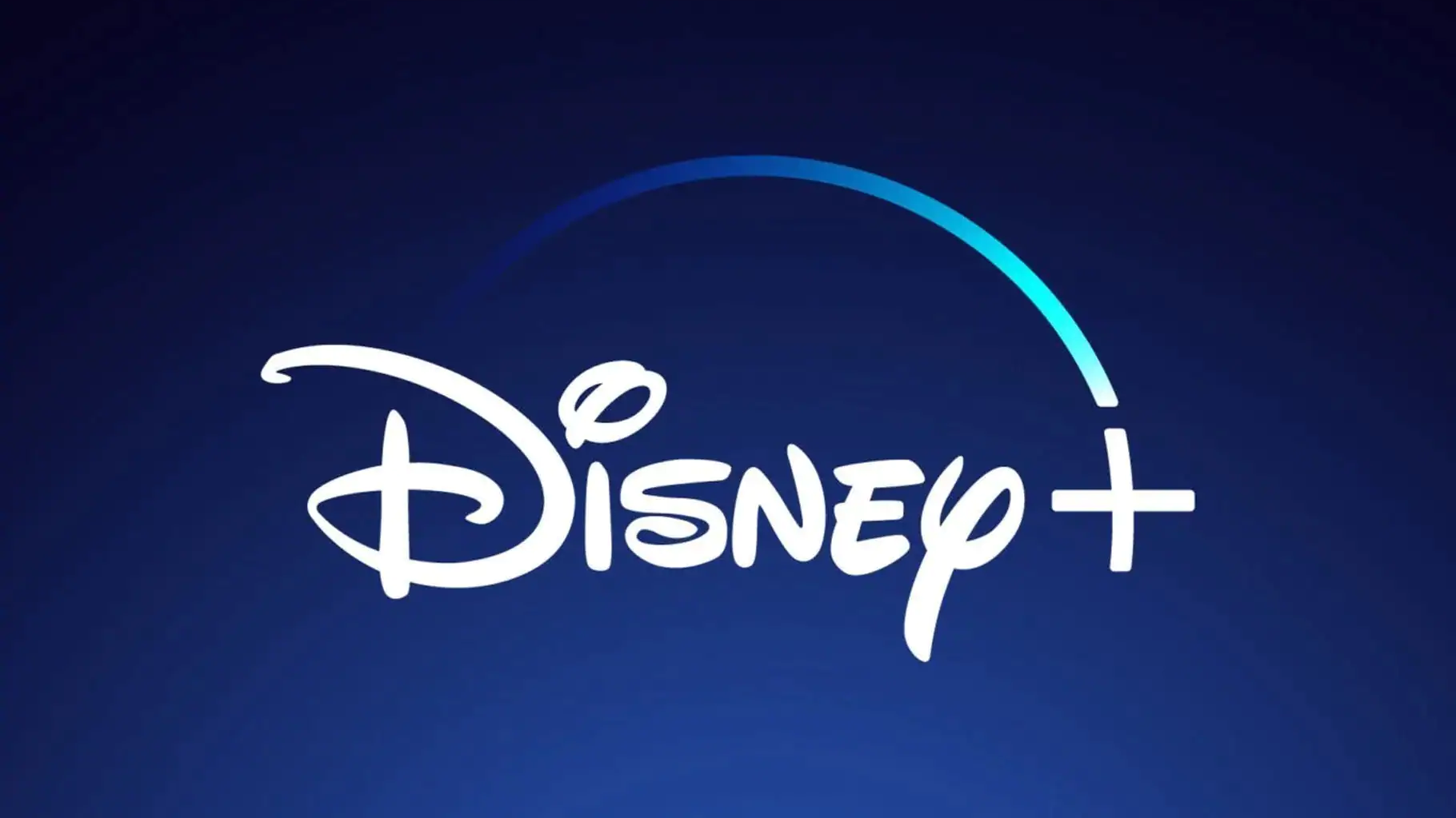 The Disney+ logo on a blue background