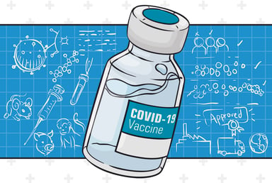 COVID-19 Vaccine Illustration