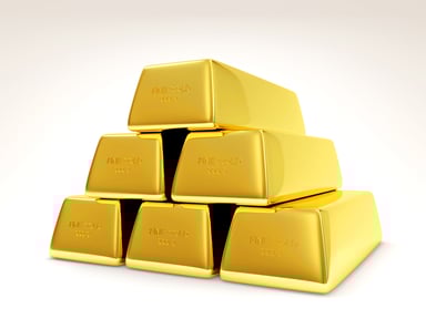 Gold bars GettyImages-502725271