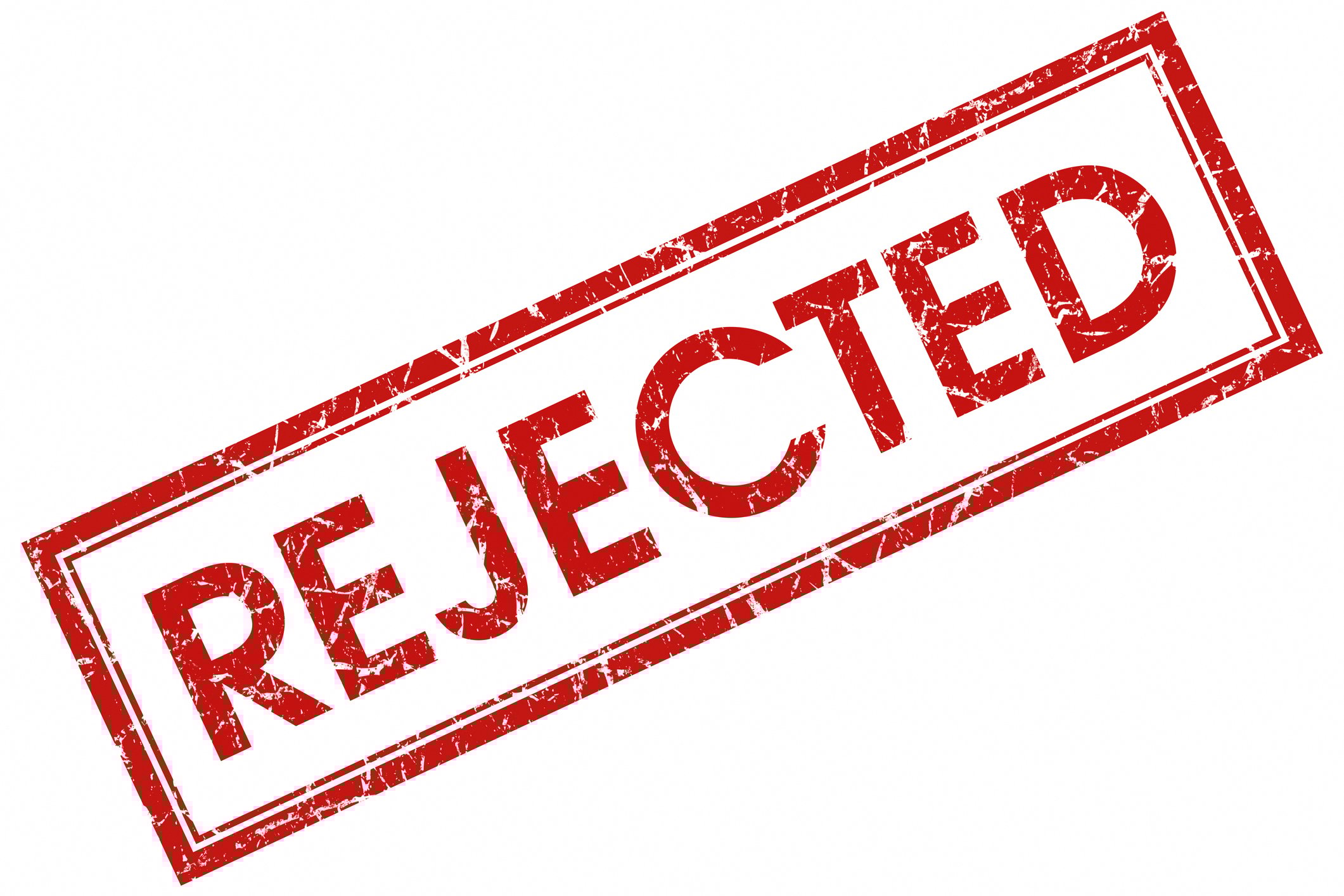 Rejected stamp