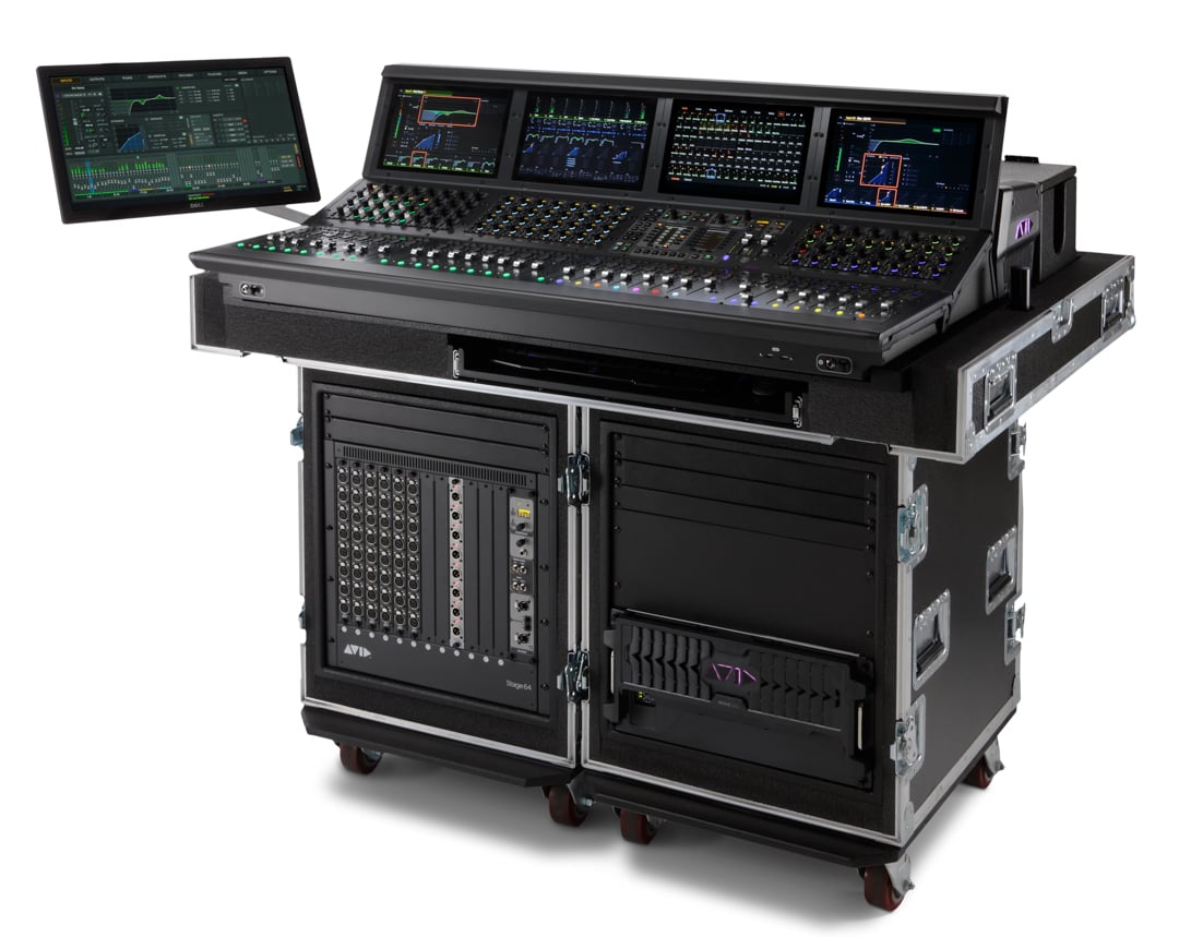 The Avid VENUE digital  mixer equipment