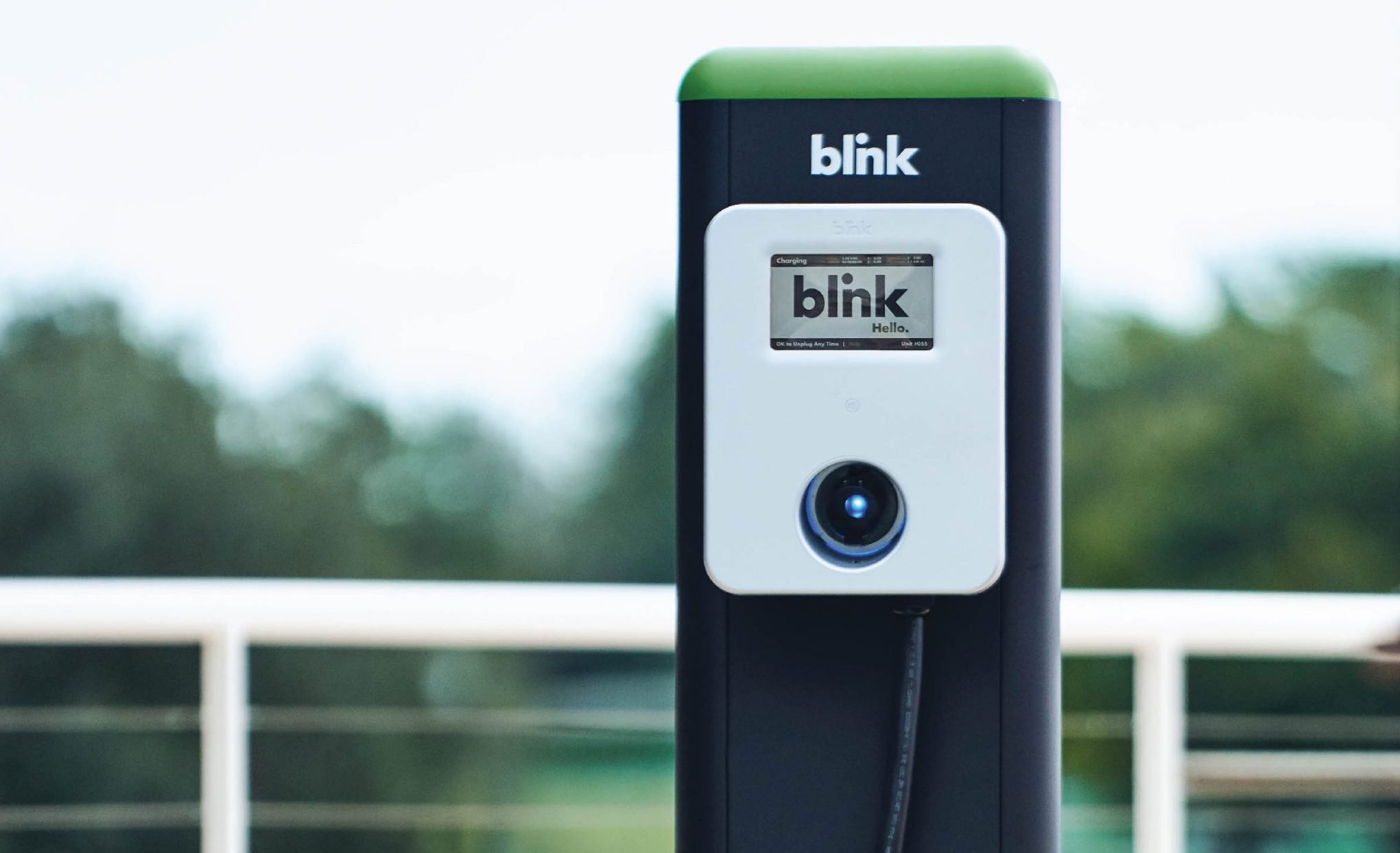A Blink public charger 