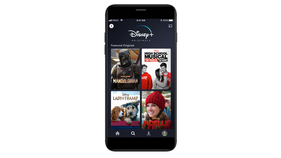 Disney+ app on mobile.
