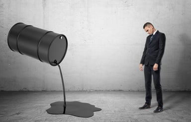 Getty Oil Spill Sad Man