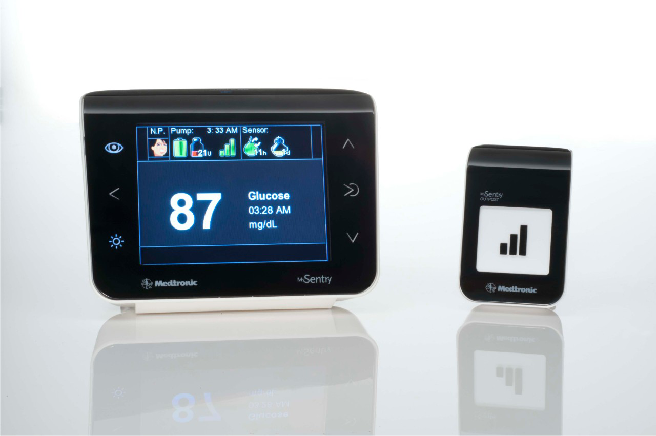 A Medtronic glucose monitor