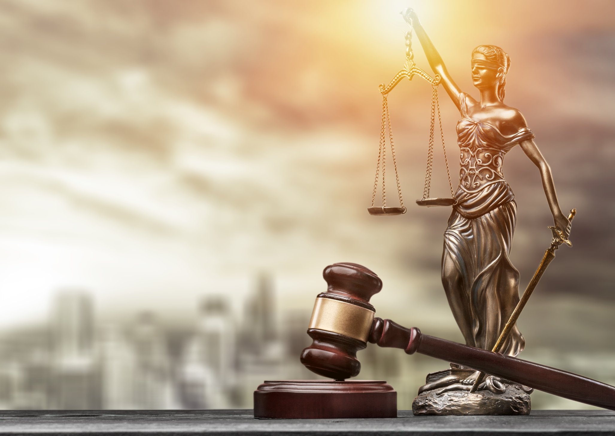 Scales of Justice and a judge's gavel